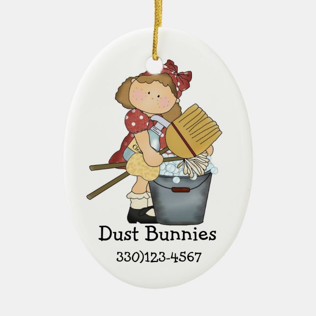 A Nice CLEAN Theme Ceramic Ornament (Front)