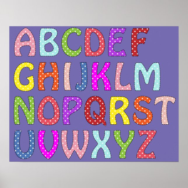 A Nice Colourful Poster with the ABC's For The Kid (Front)