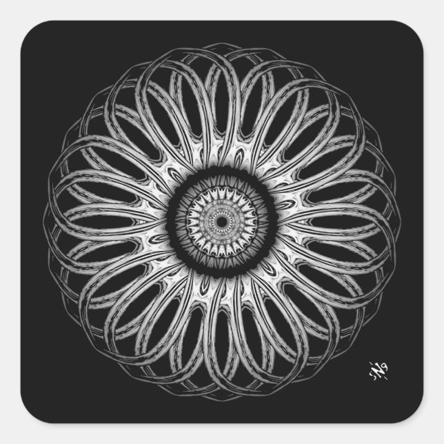 A nice round thing v3 square sticker (Front)