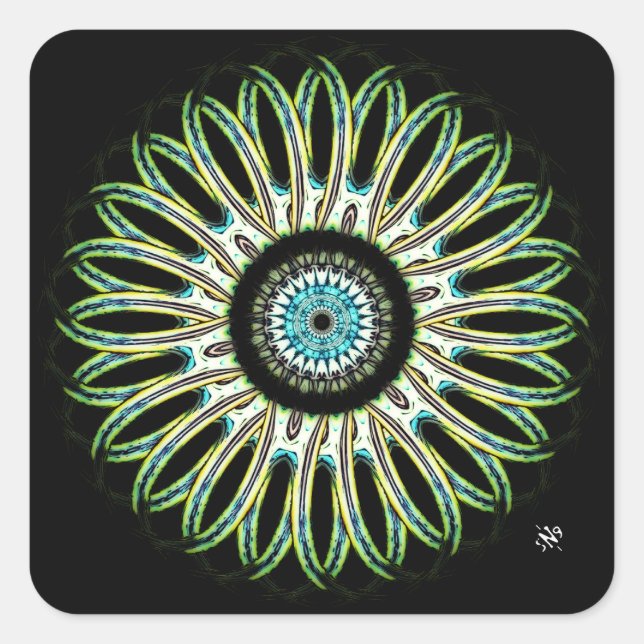 A nice round thing vC1bg Square Sticker (Front)