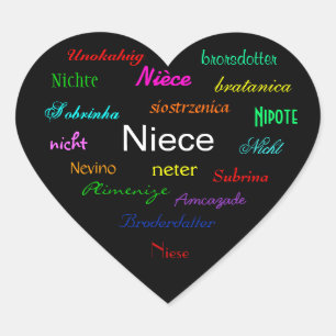 "A Niece's Birthday I" Customisable Heart Sticker