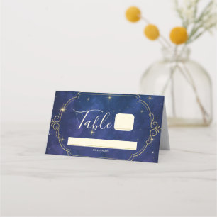 A Night Among The Stars Celestial Skies Wedding Place Card
