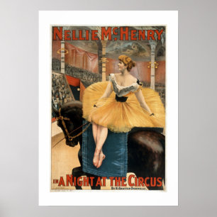 A Night at the Circus Vintage Theatre Poster