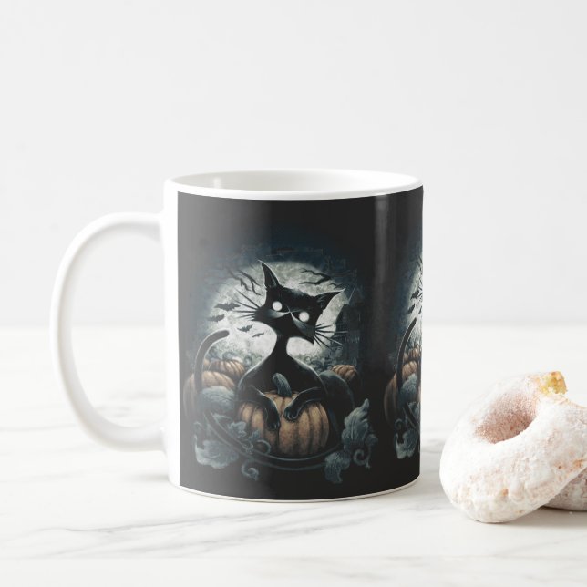 A Night for Pumpkin Picking Coffee Mug (With Donut)