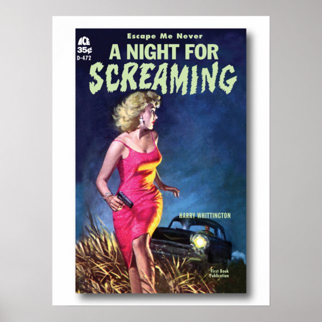 A Night for Screaming by Harry Whittington Poster (Front)