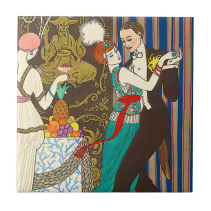 A Night in Decadent Paris Art Deco Tile