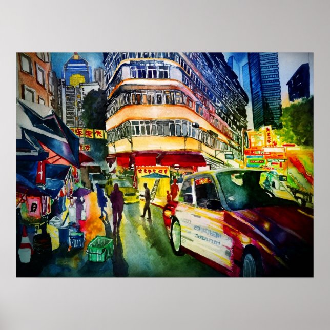 A night in hong kong poster (Front)