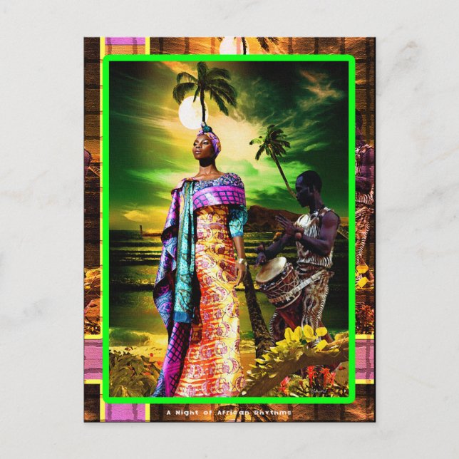 A Night of African Rhythm Postcard (Front)