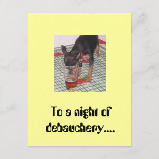 A Night of Debauchery Invitation