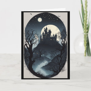 A Night of Frights and Delights Halloween Holiday Card