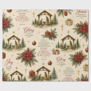 A Night of Miracles The Christmas Nativity Wrapping Paper