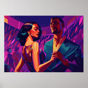 A night of salsa with my love poster
