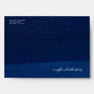 A night under the stars Starry Night Navy Envelope