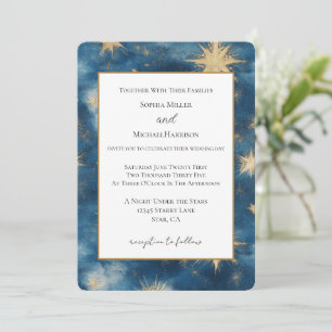 A Night Under the Stars Wedding Invitation