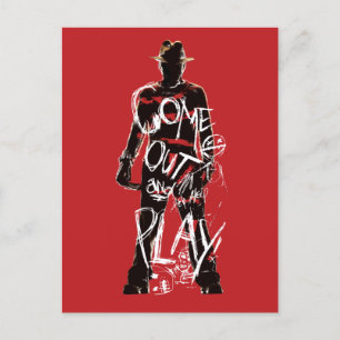 A Nightmare on Elm Street   Come Out and Play Holiday Postcard