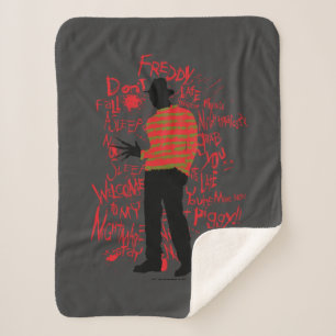 A Nightmare on Elm Street   Don't Fall Asleep Sherpa Blanket