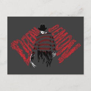 A Nightmare on Elm Street   Dream Demon Freddy Holiday Postcard