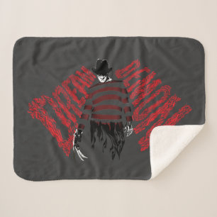 A Nightmare on Elm Street   Dream Demon Freddy Sherpa Blanket
