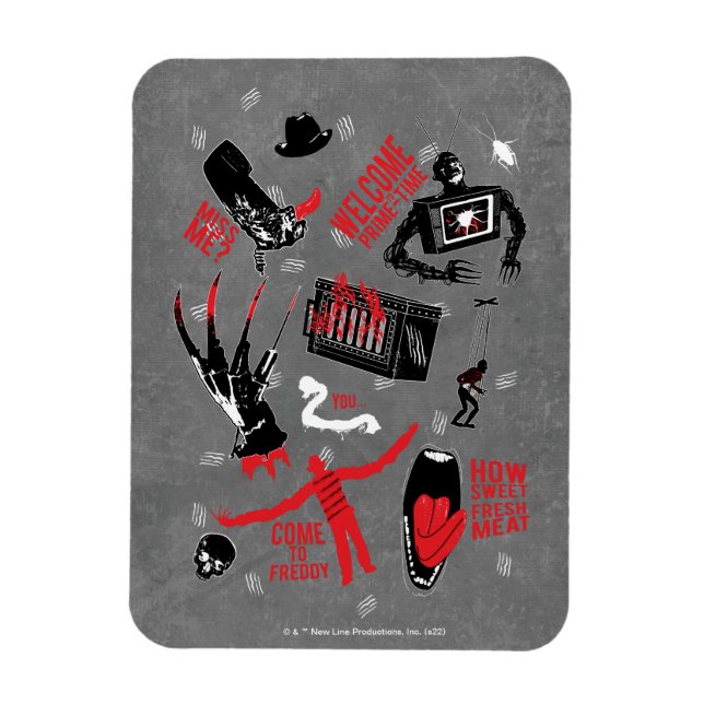 A Nightmare on Elm Street | Freddy Krueger Talk Magnet (Vertical)