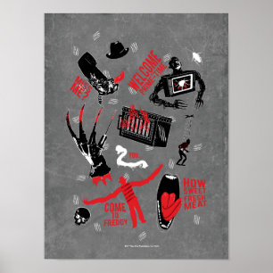 A Nightmare on Elm Street   Freddy Krueger Talk Poster