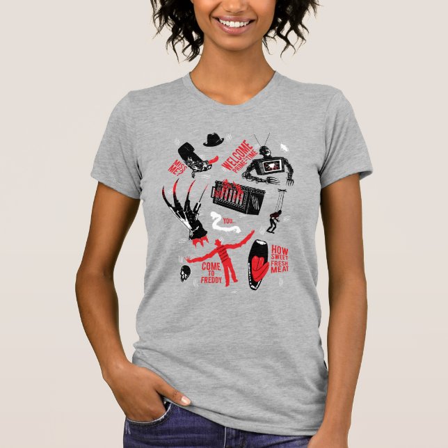 A Nightmare on Elm Street | Freddy Krueger Talk T-Shirt (Front)