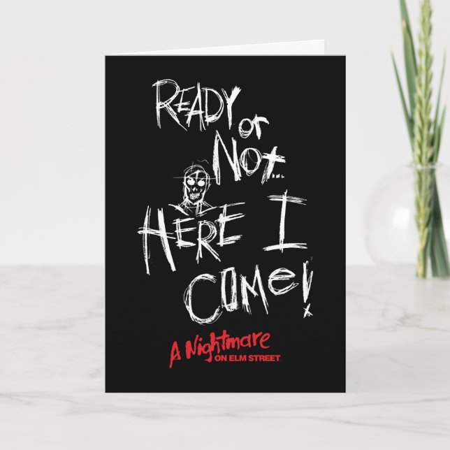 A Nightmare on Elm Street | Here I Come Card (Front)