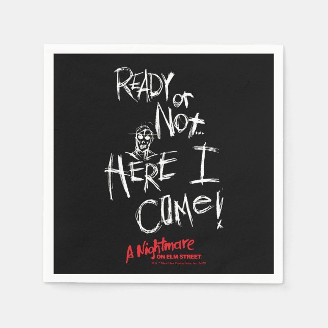 A Nightmare on Elm Street | Here I Come Napkin (Front)