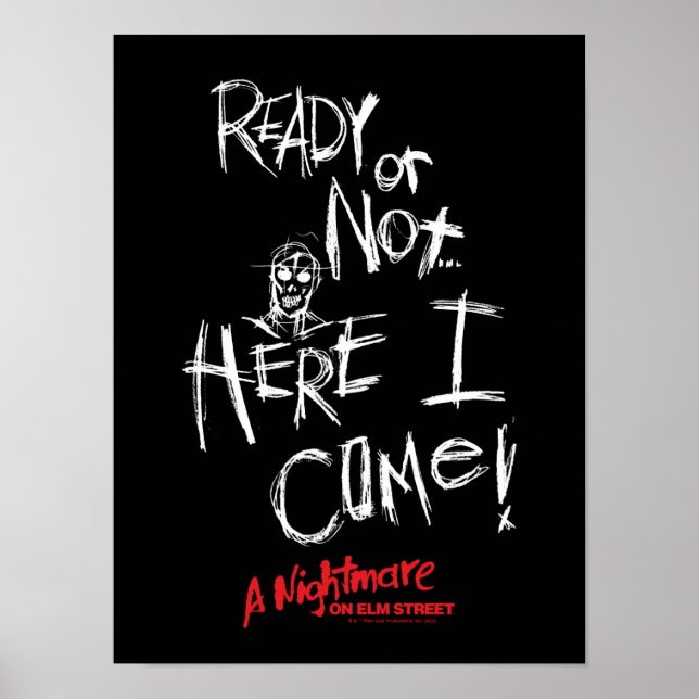 A Nightmare on Elm Street | Here I Come Poster (Front)