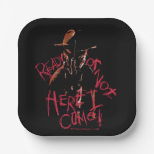 A Nightmare on Elm Street   Ready or Not Paper Plate