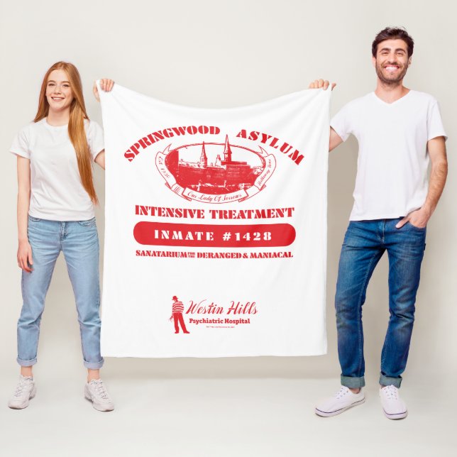 A Nightmare on Elm Street | Springwood Asylum Fleece Blanket (In Situ)