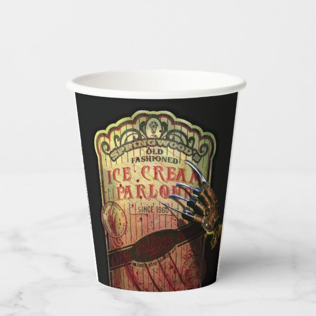A Nightmare on Elm Street | Springwood's Ice Cream Paper Cups (Front)