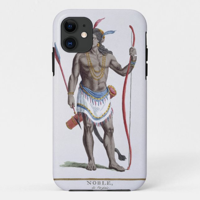 A Noble from Virginia, 1780 (coloured engraving) Case-Mate iPhone Case (Back)