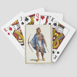 A Noble Indian from the Ottawa Nation, 1780 (colou Playing Cards