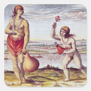 A Noblewoman from Pomeiooc Square Sticker