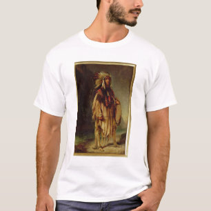 A North American Indian in an Extensive Landscape, T-Shirt