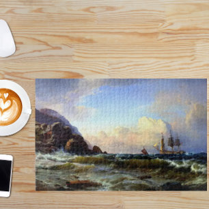 A Norwegian Coastline C.F. Sørensen 1868 Jigsaw Puzzle