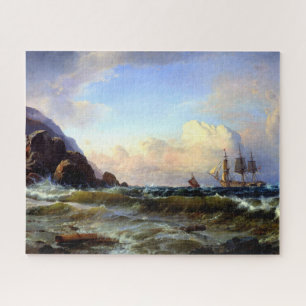 A Norwegian Coastline C.F. Sørensen 1868 Jigsaw Puzzle