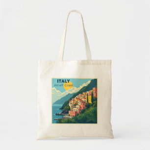 A Nostalgic Classic Travel Poster – Amalfi Coast Tote Bag