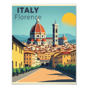 A Nostalgic Classic Travel Poster – Italy Florence