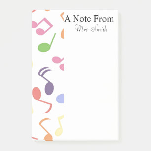 A Note From Colourful Music Note Musician