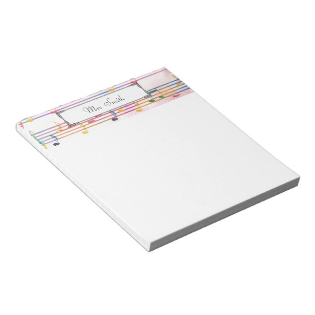 A Note From Colourful Music Note Musician (Angled)
