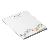 A Note From Colourful Music Note Whimsical Pattern
