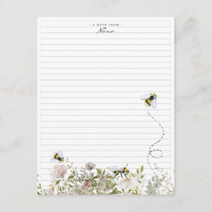 A Note From Grandma Monogram Stationery Enclosure Card