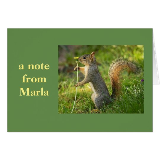 A note from Marla! Card