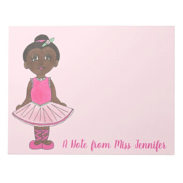 A Note from Personalised Dance Ballet Teacher Tutu (Front)