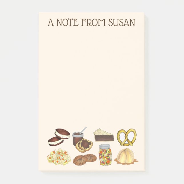 A Note From Personalised PA Dutch Amish Food (Front)