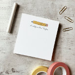 A Note From Teacher Pencil Post-it Note<br><div class="desc">Cute personalised teacher's notepad makes the perfect school supplies. "A note from" your favourite teacher with a playful,  hand-drawn pencil.</div>