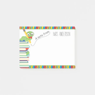 A Note From Teacher with a Bookworm