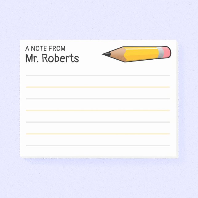 A Note From Teacher with Name (Creator Uploaded)