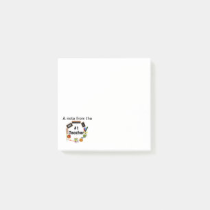 A Note from the #1 Teacher Post-it Note Sticky Pad